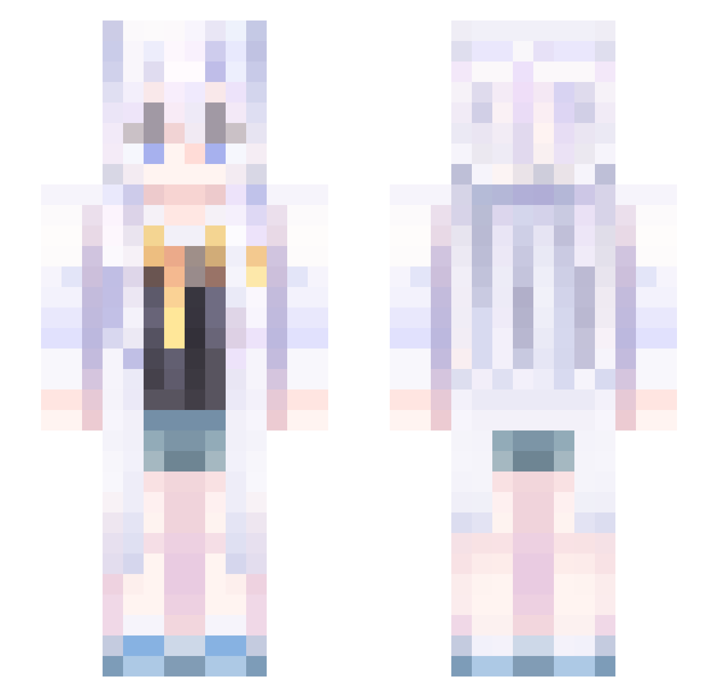 234618 Minecraft skin, front and back view