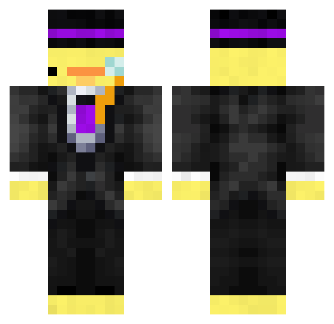 doyoutravel Minecraft skin, front and back view