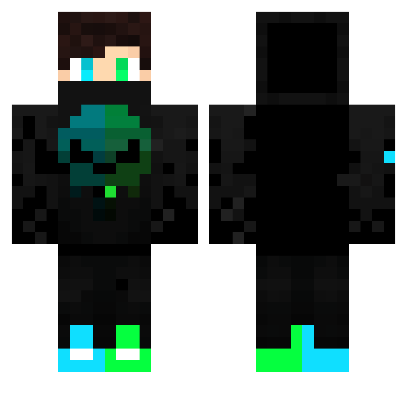 poopoo2324 Minecraft skin, front and back view