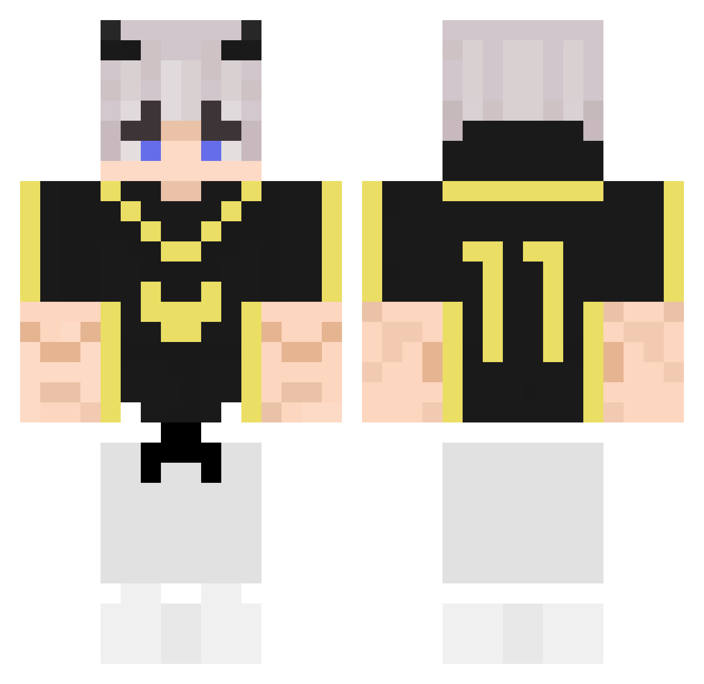 xKamil3k_ Minecraft skin, front and back view