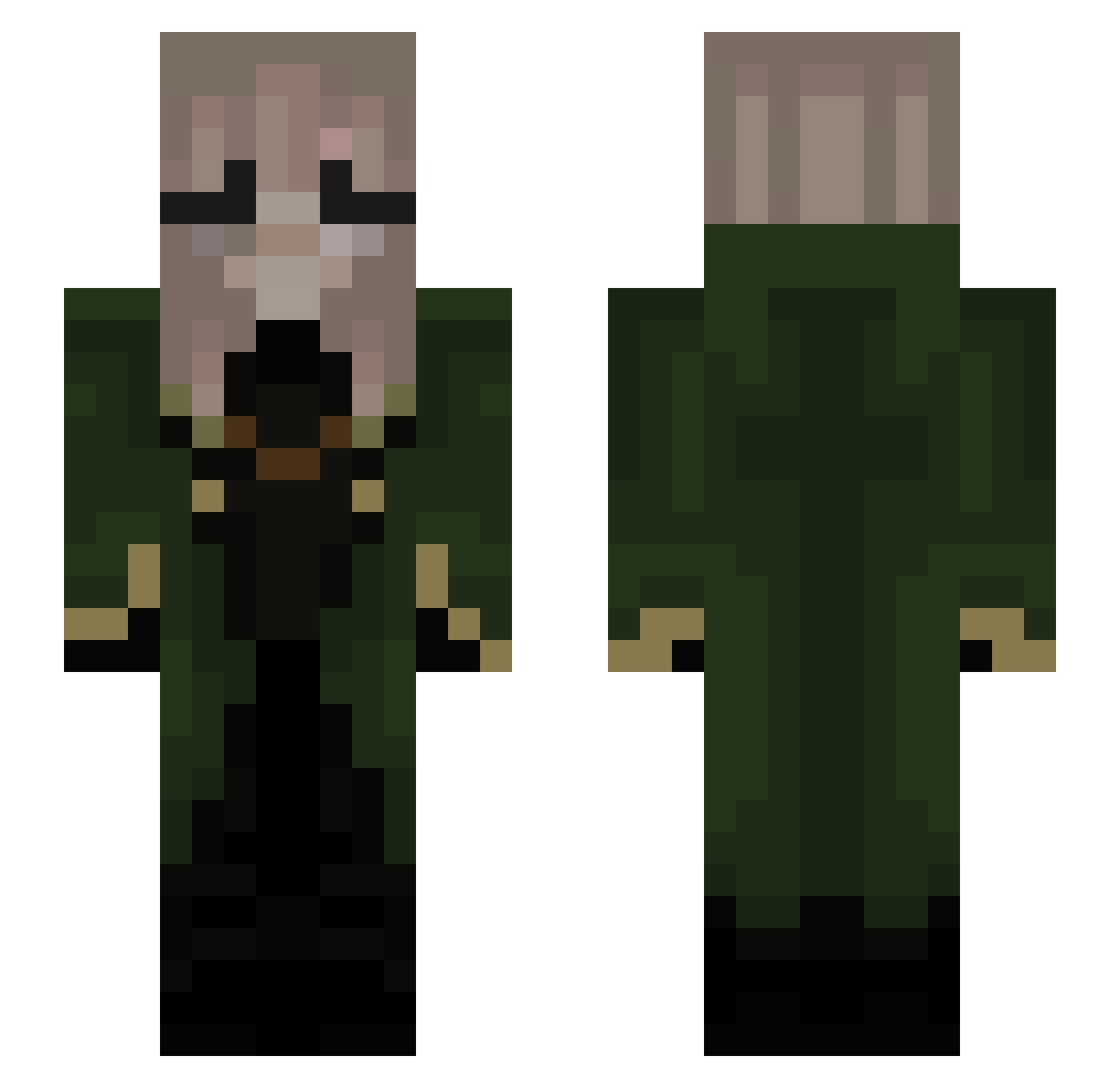 ItzzNox_ Minecraft skin, front and back view
