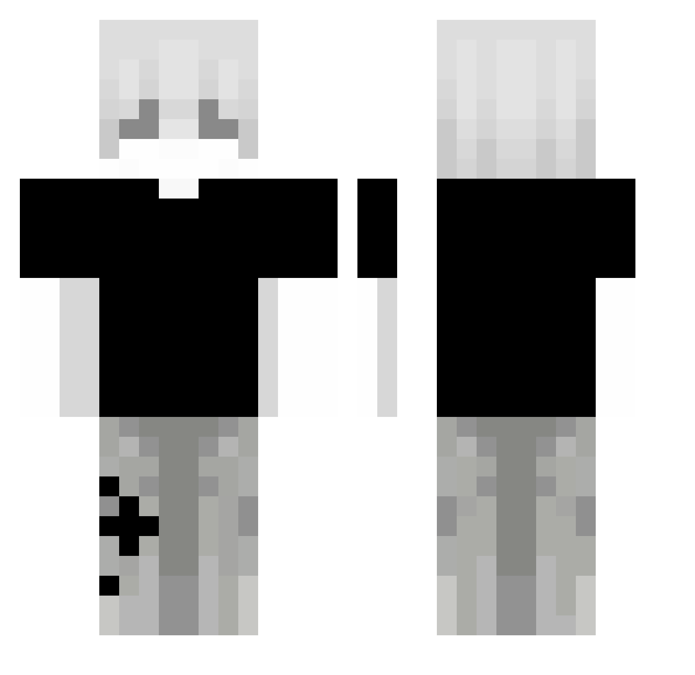 Shadoww_89 Minecraft skin, front and back view