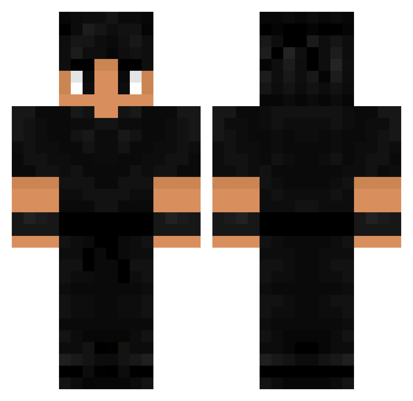 Franzilmagnifico Minecraft skin, front and back view
