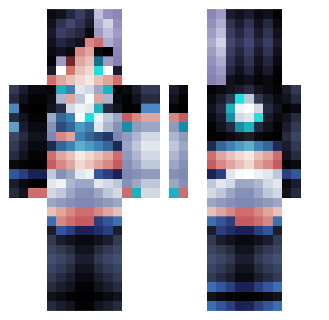 assasonmonkey515 Minecraft skin, front and back view