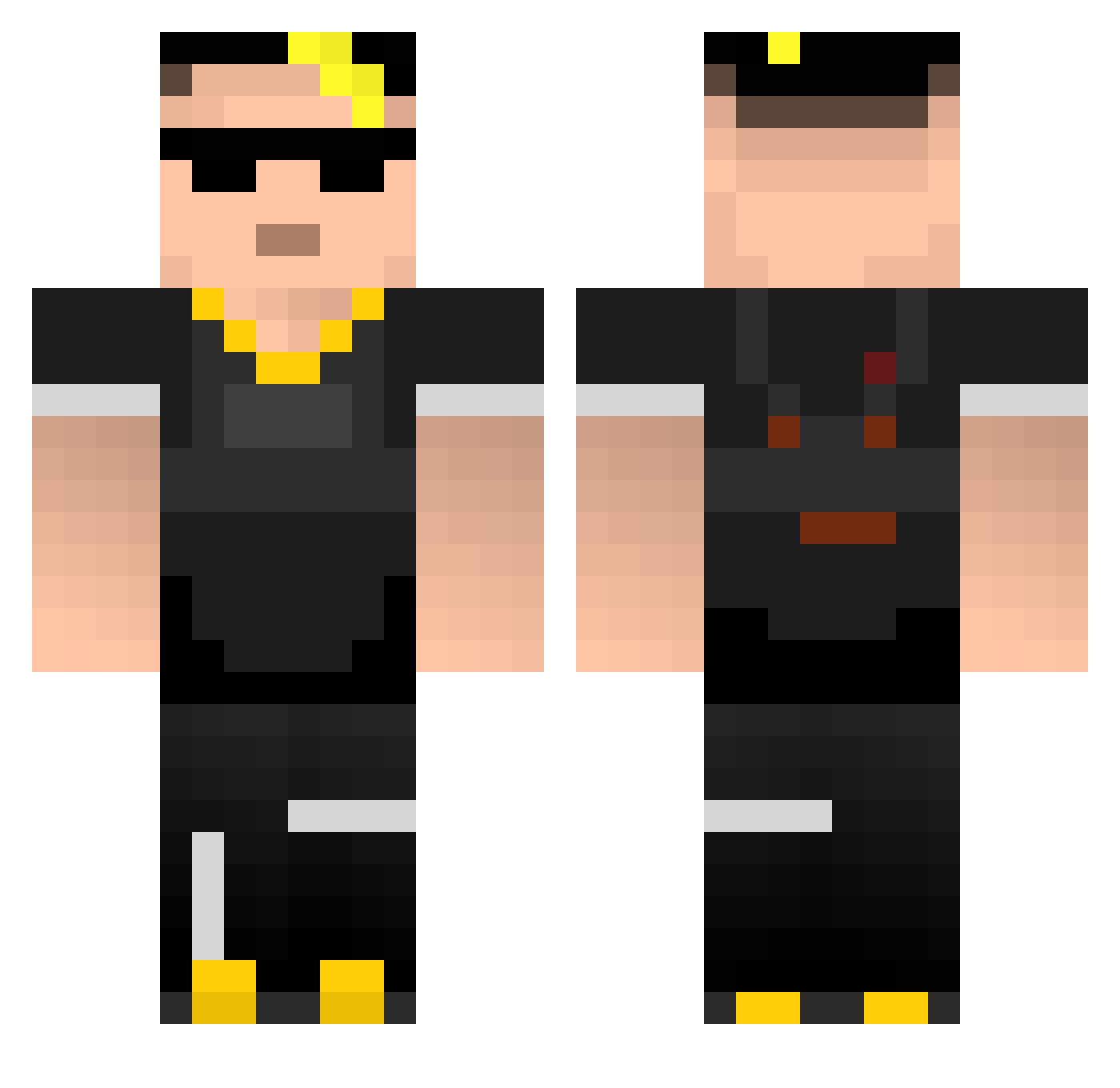 PAPITO54 Minecraft skin, front and back view