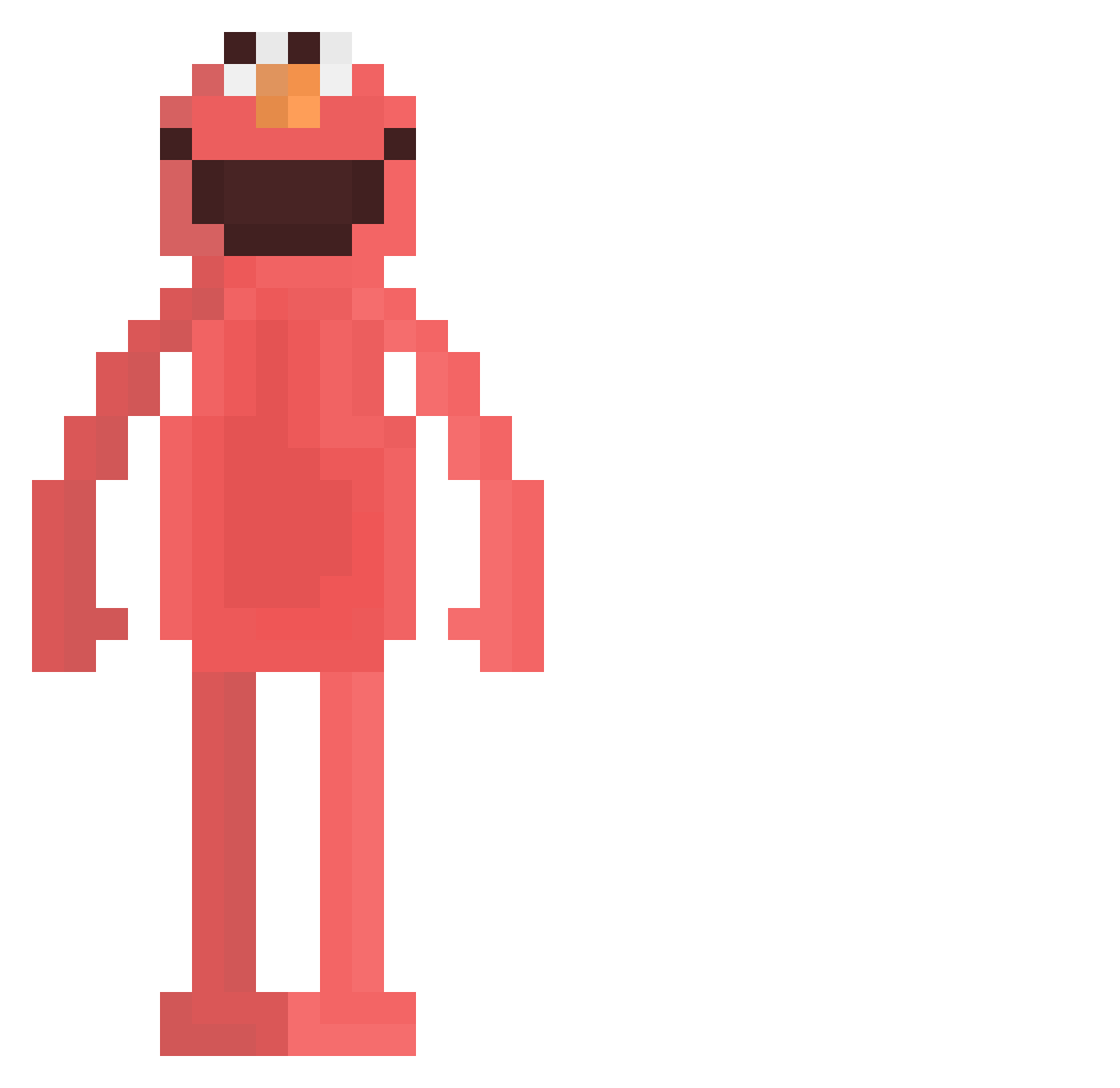Vexepure Minecraft skin, front and back view