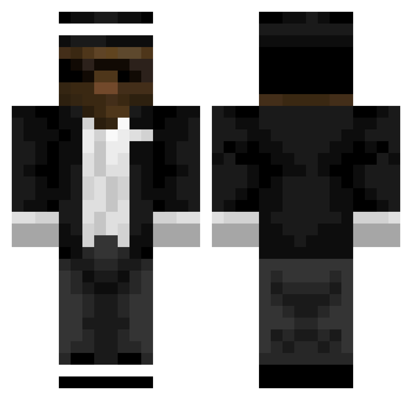 Series69PF Minecraft skin, front and back view