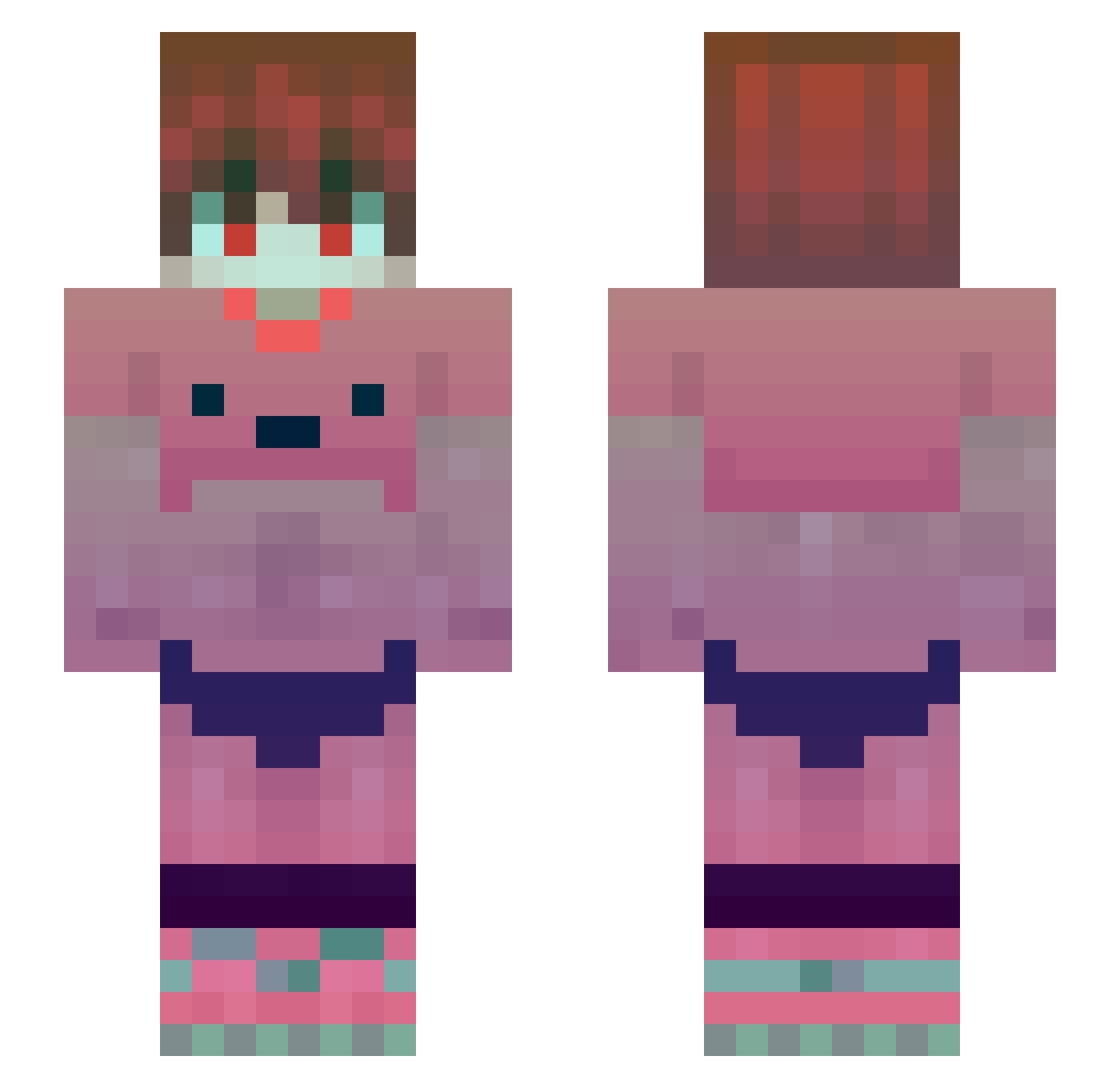 _svc_ Minecraft skin, front and back view