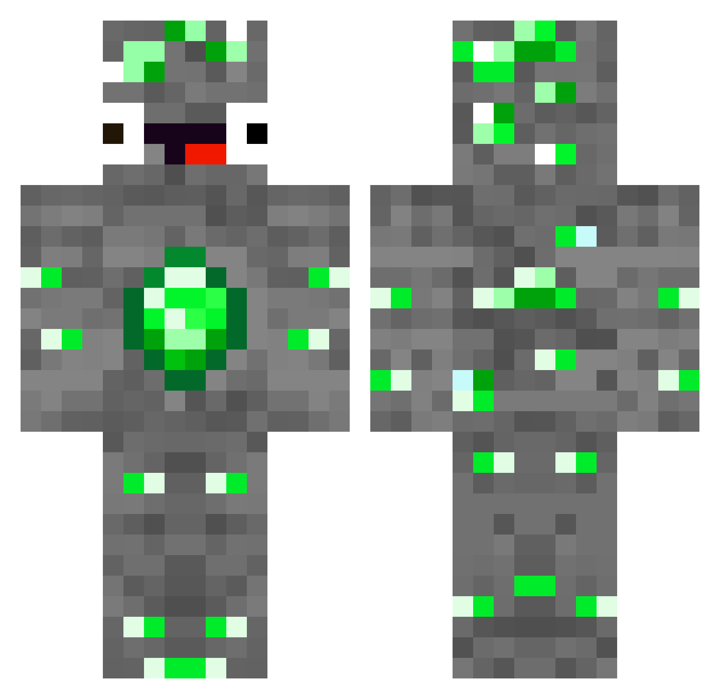 ware_am_I Minecraft skin, front and back view