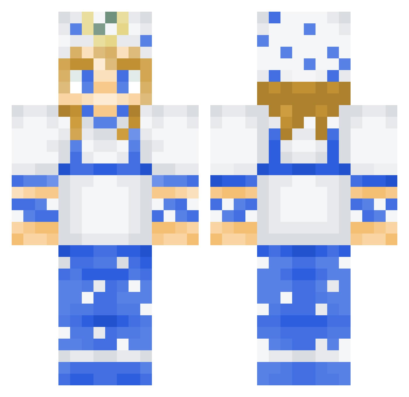 K1Gamer20 Minecraft skin, front and back view