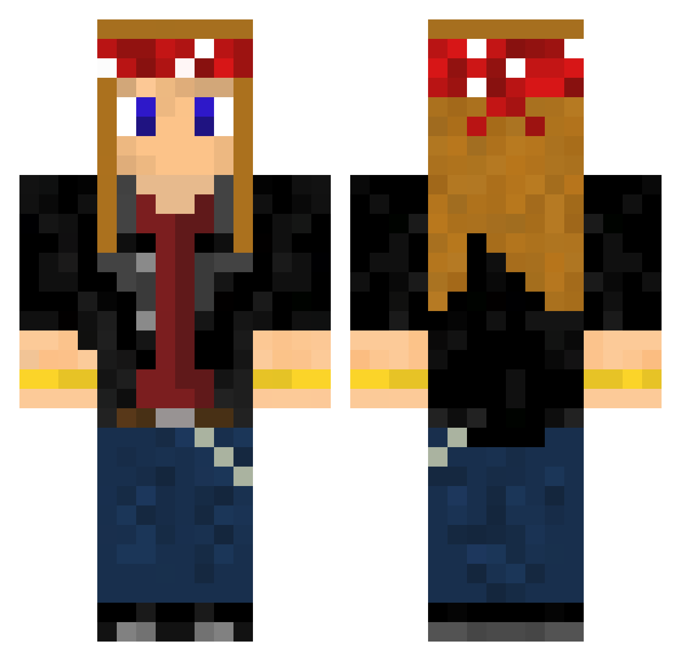 elpiku119_ Minecraft skin, front and back view