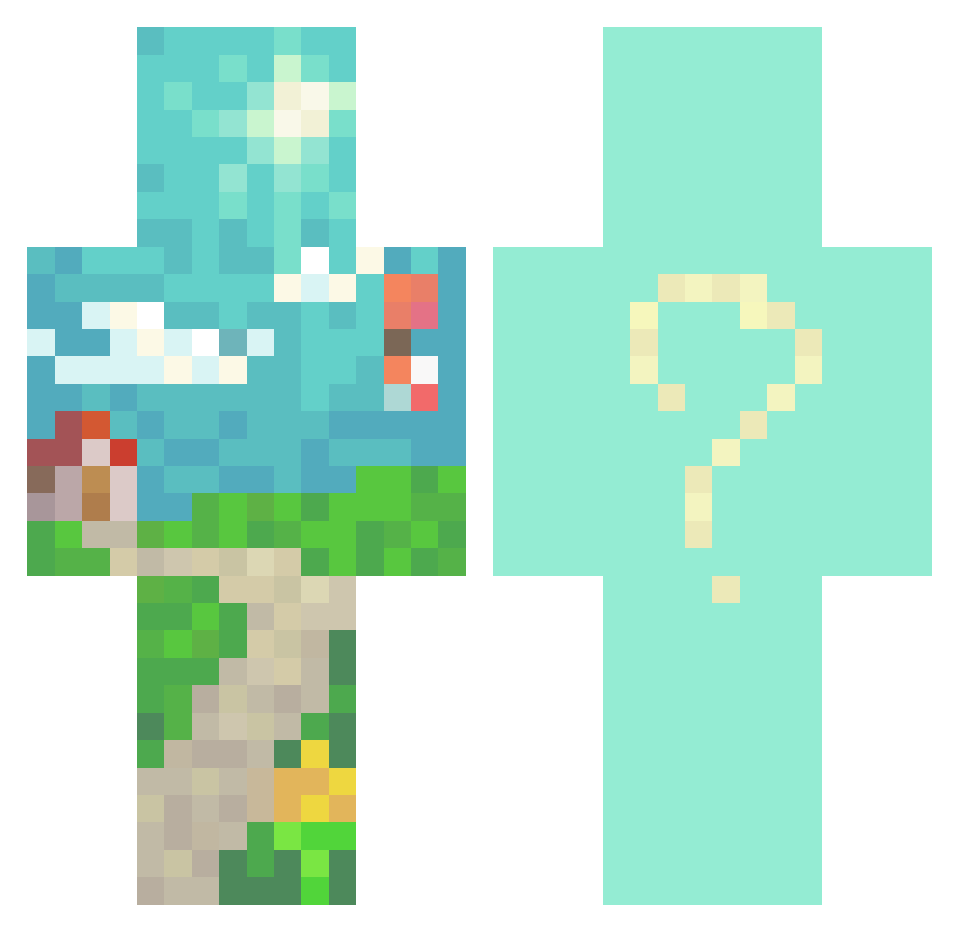 Galantis_ Minecraft skin, front and back view