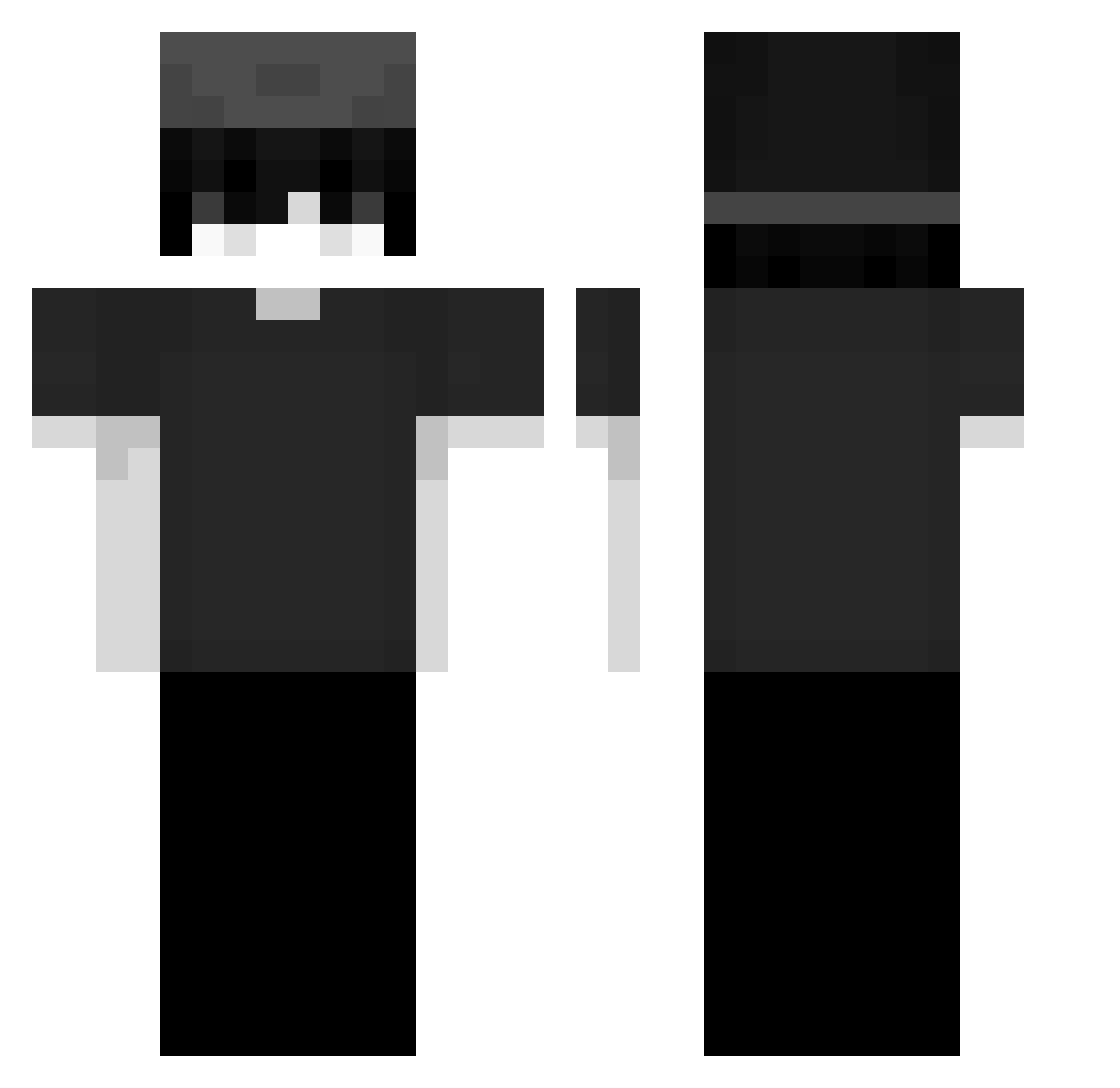 uciouz Minecraft skin, front and back view