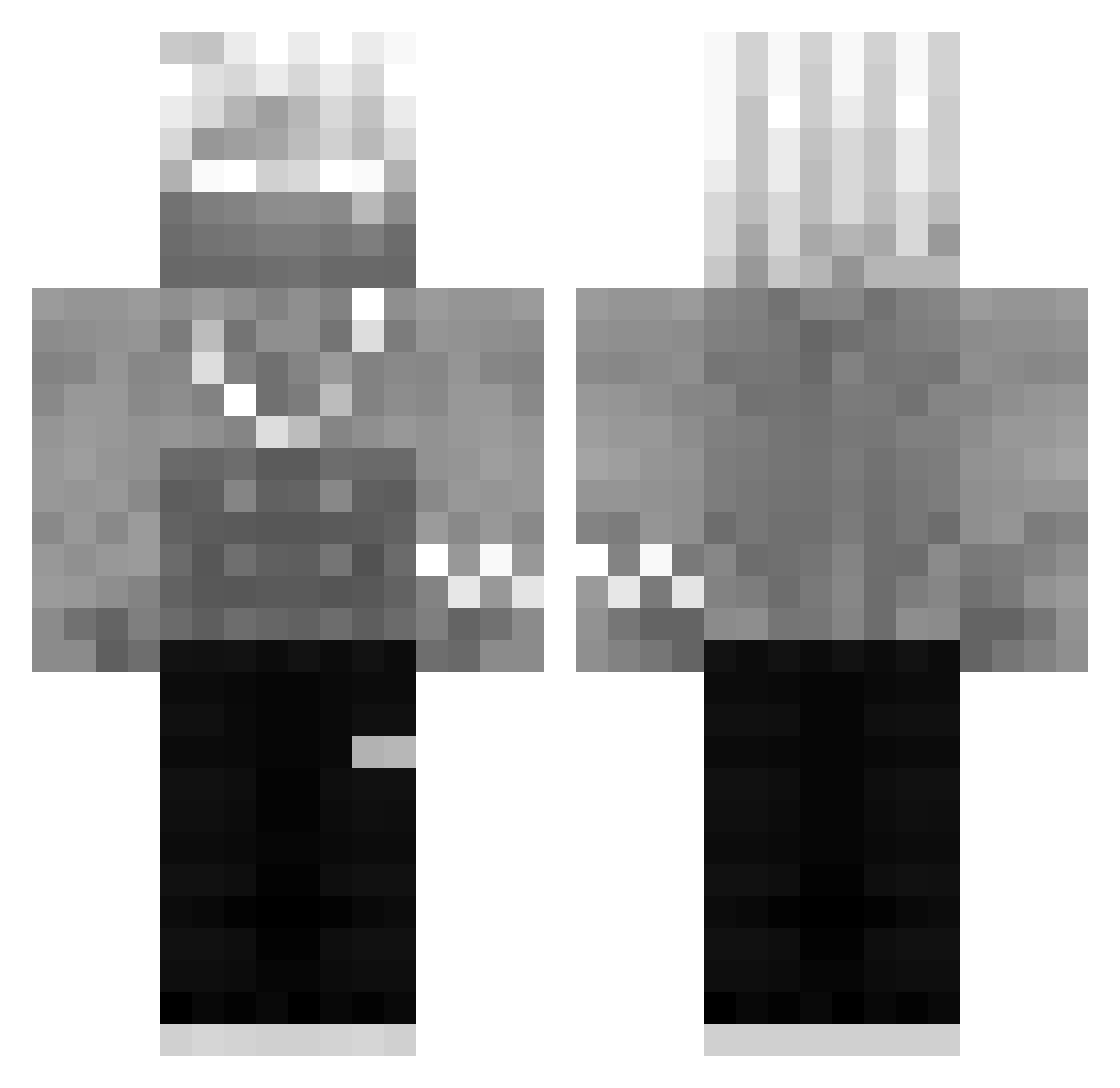 aleshatriples Minecraft skin, front and back view
