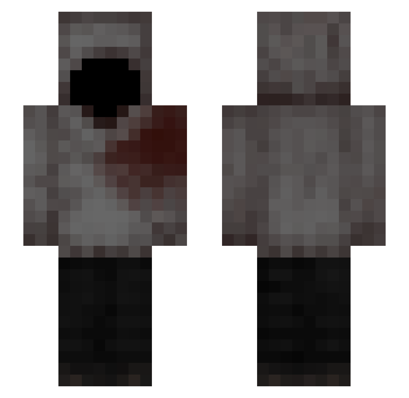 ilzxvxx Minecraft skin, front and back view