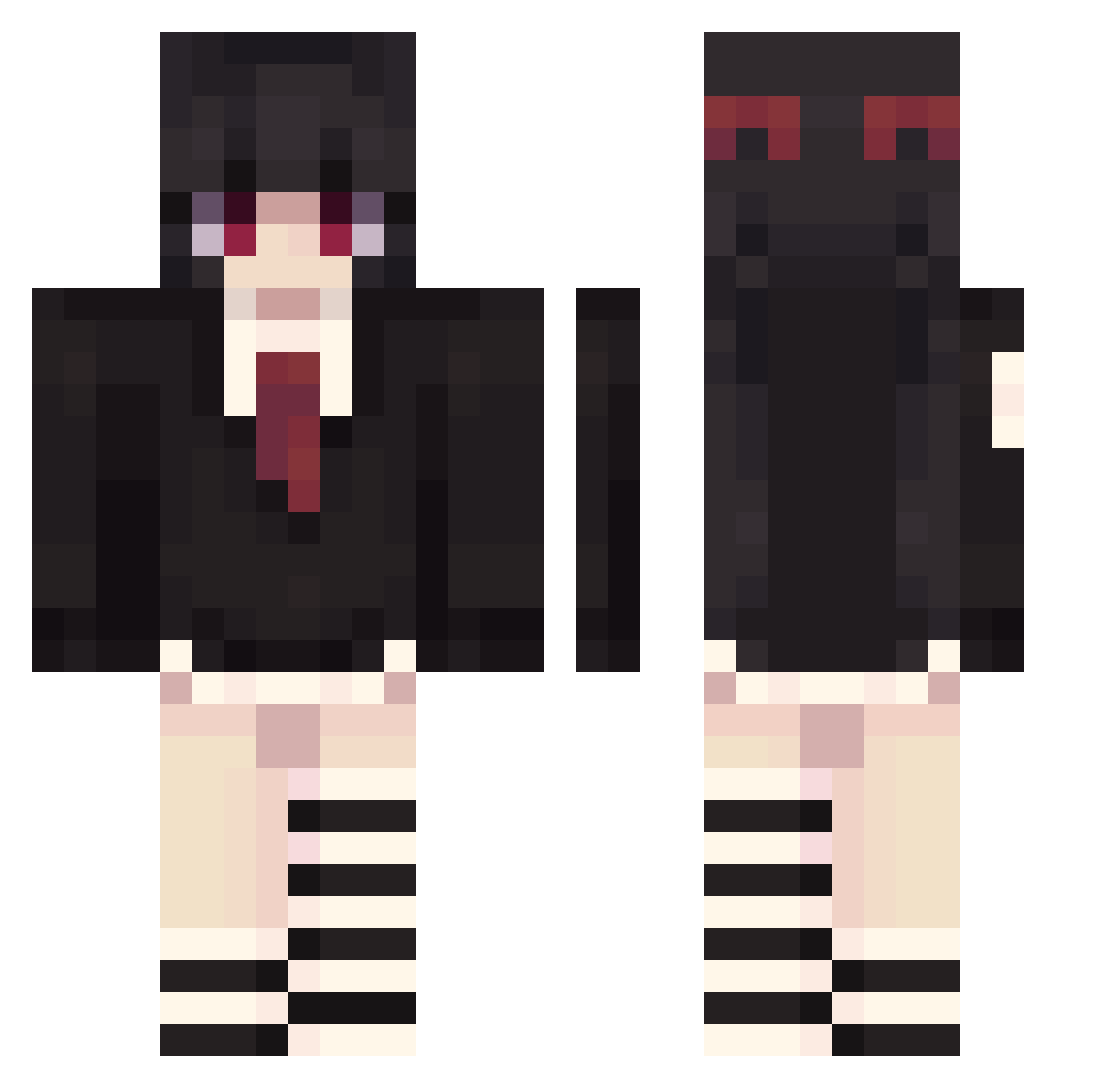 el1xs_ Minecraft skin, front and back view