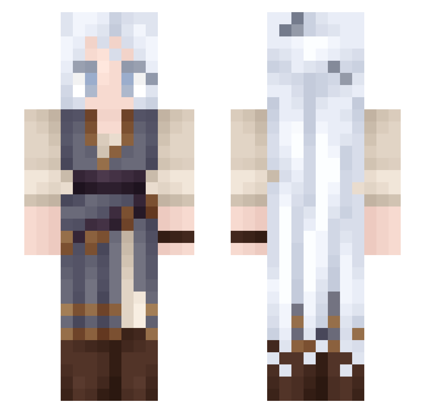 I_GotNoSkil Minecraft skin, front and back view