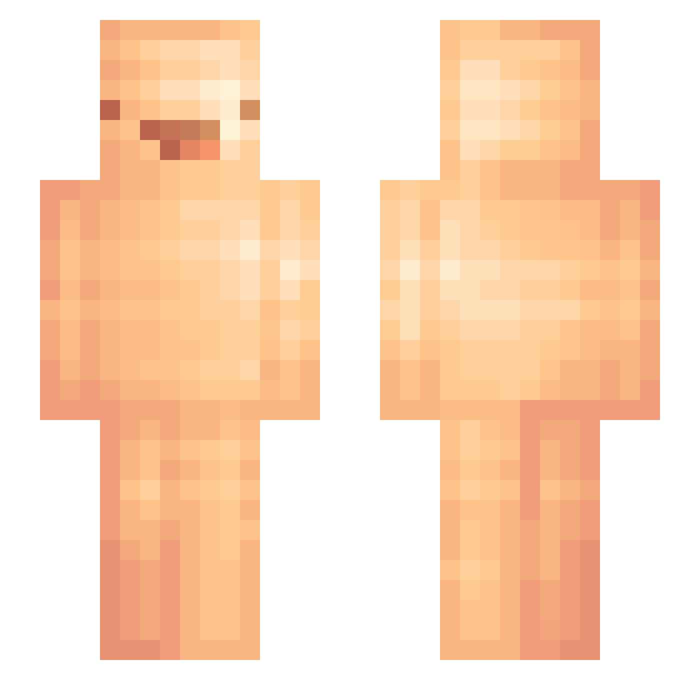 I_AM_SEB Minecraft skin, front and back view