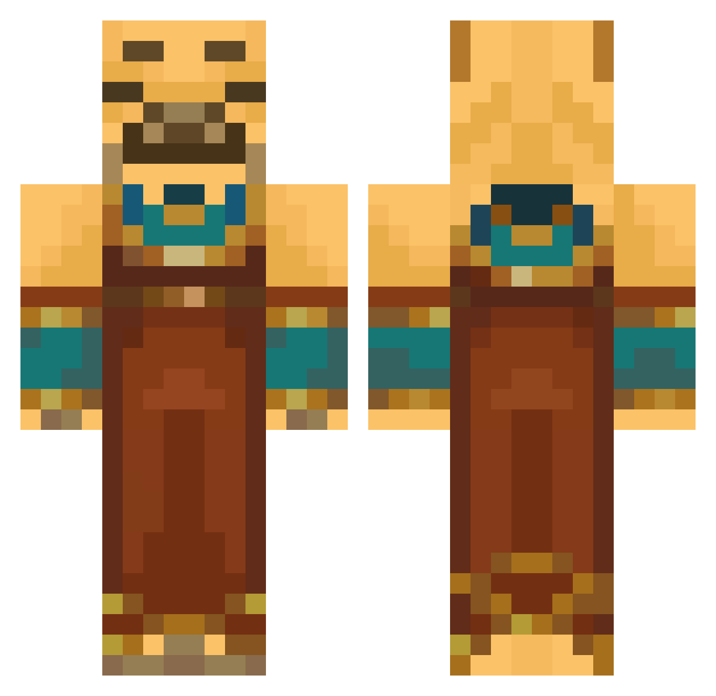 zengler_ Minecraft skin, front and back view
