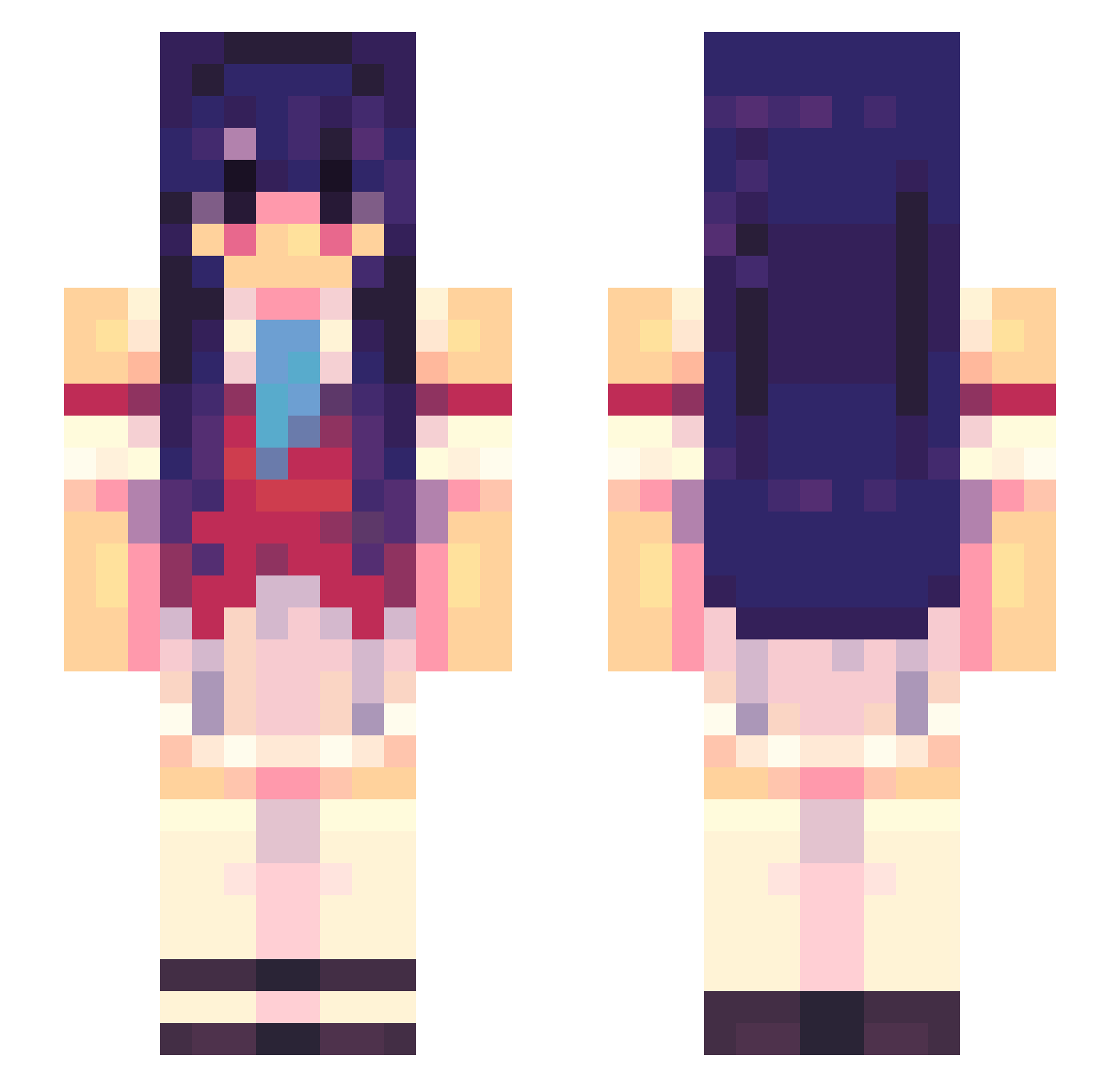 GavinStrikes Minecraft skin, front and back view