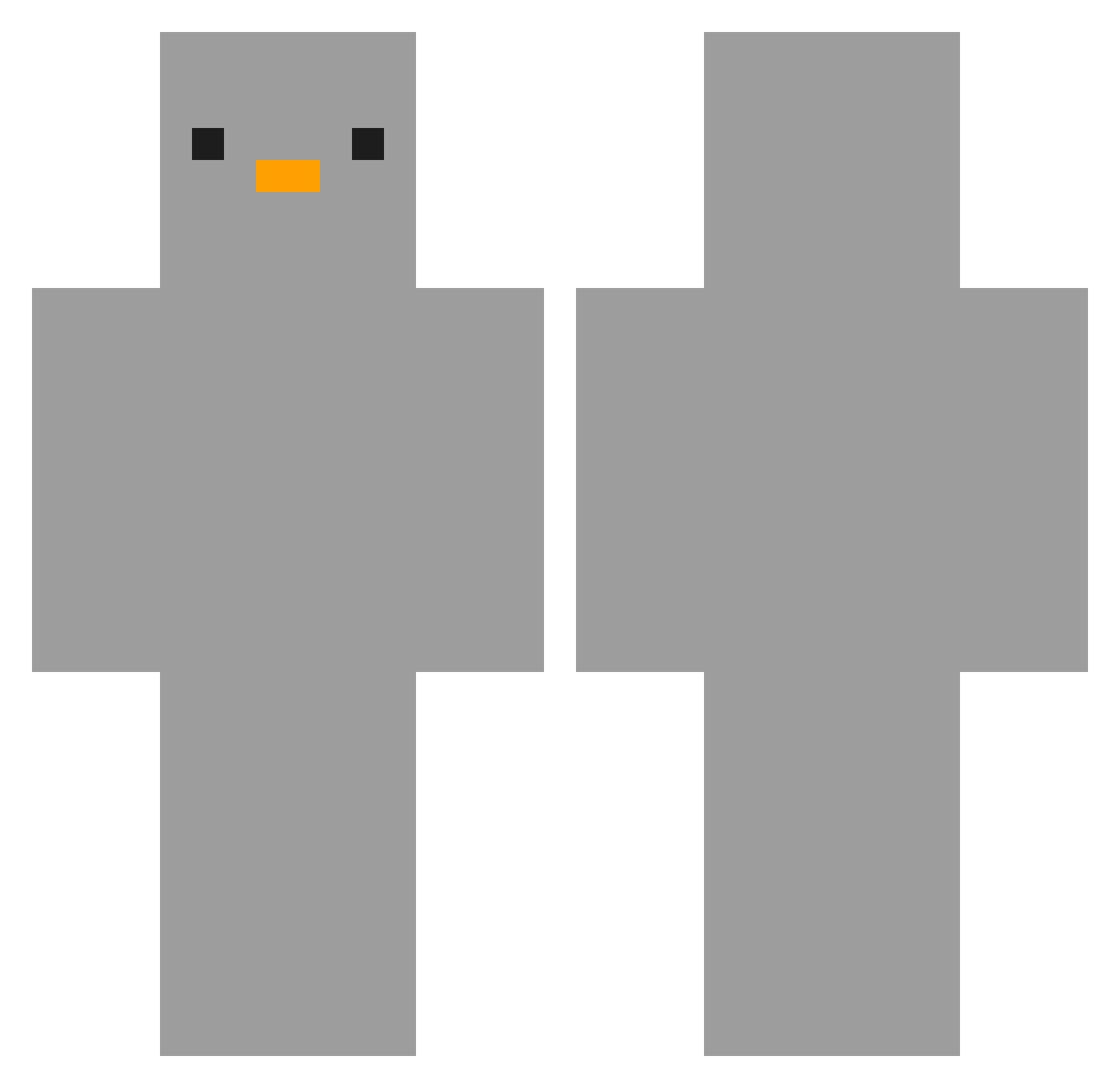 leejungmin13 Minecraft skin, front and back view