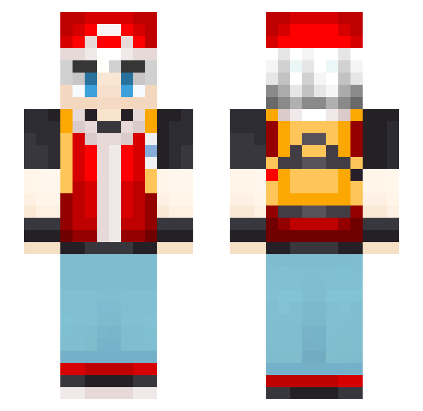 ronkata123 Minecraft skin, front and back view