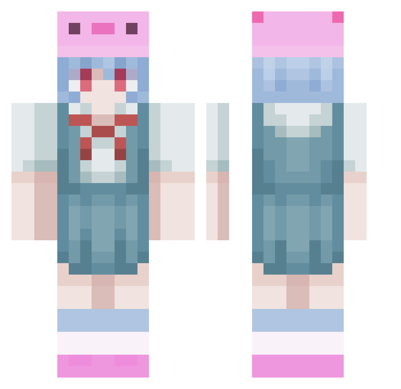 jareanmbz Minecraft skin, front and back view