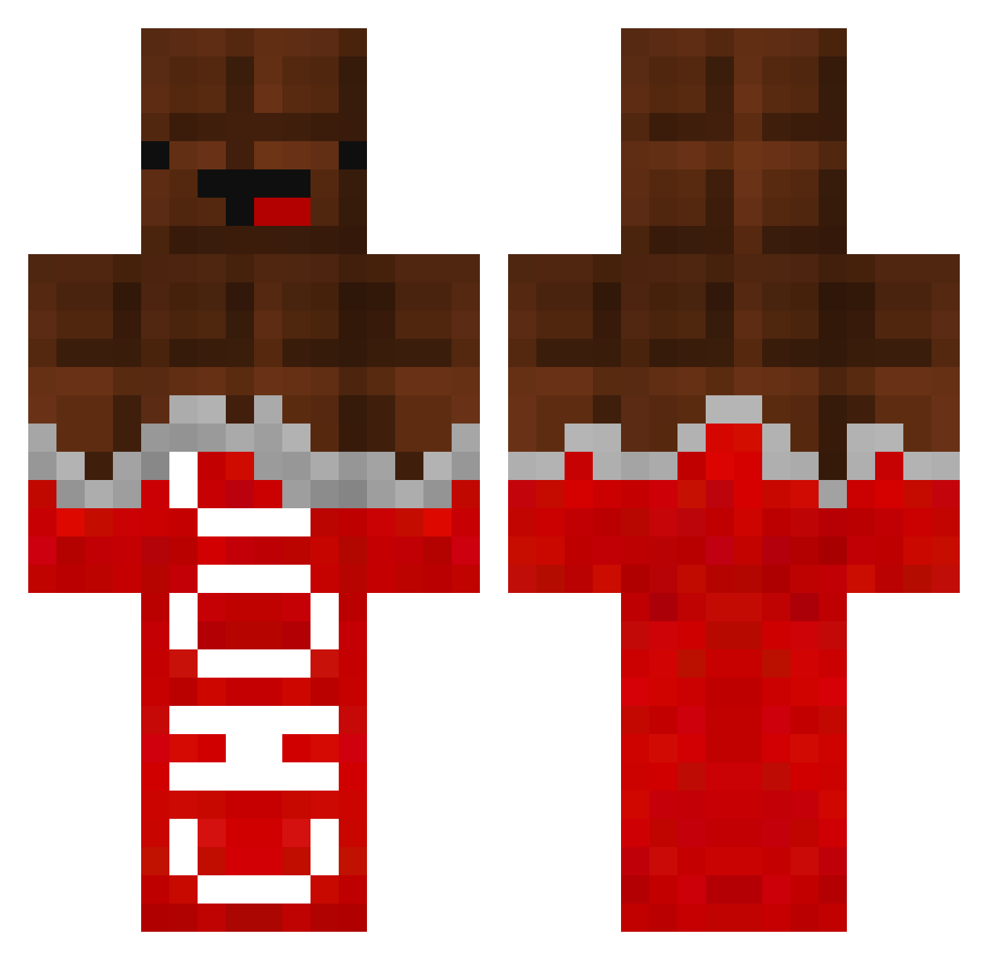 Wiktoria97_ Minecraft skin, front and back view