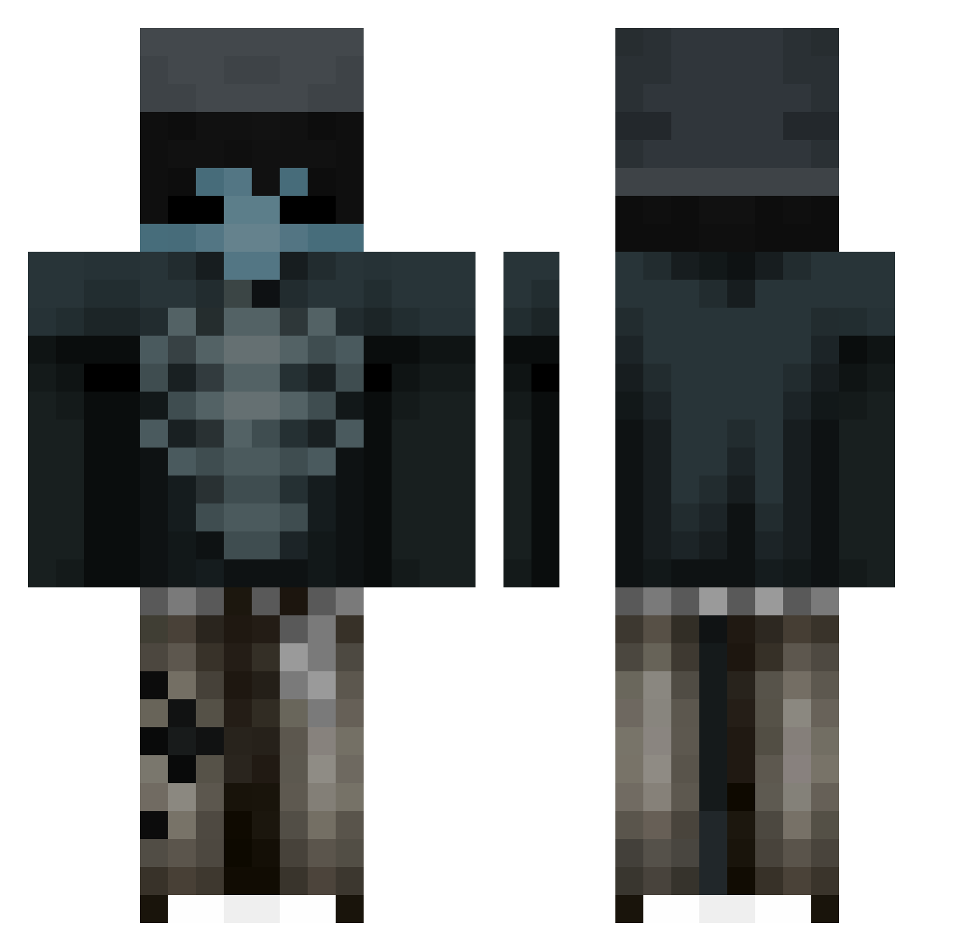 cardonalenjoyer Minecraft skin, front and back view