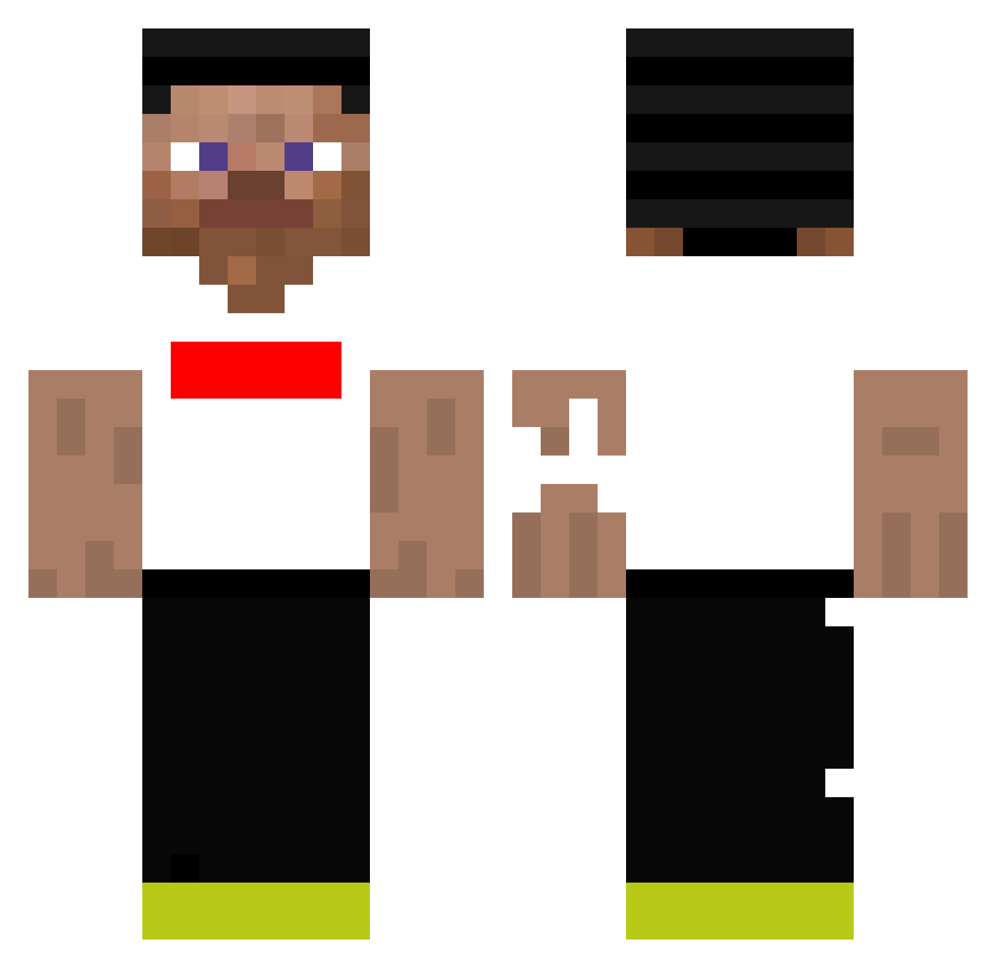 TheFlash36014 Minecraft skin, front and back view