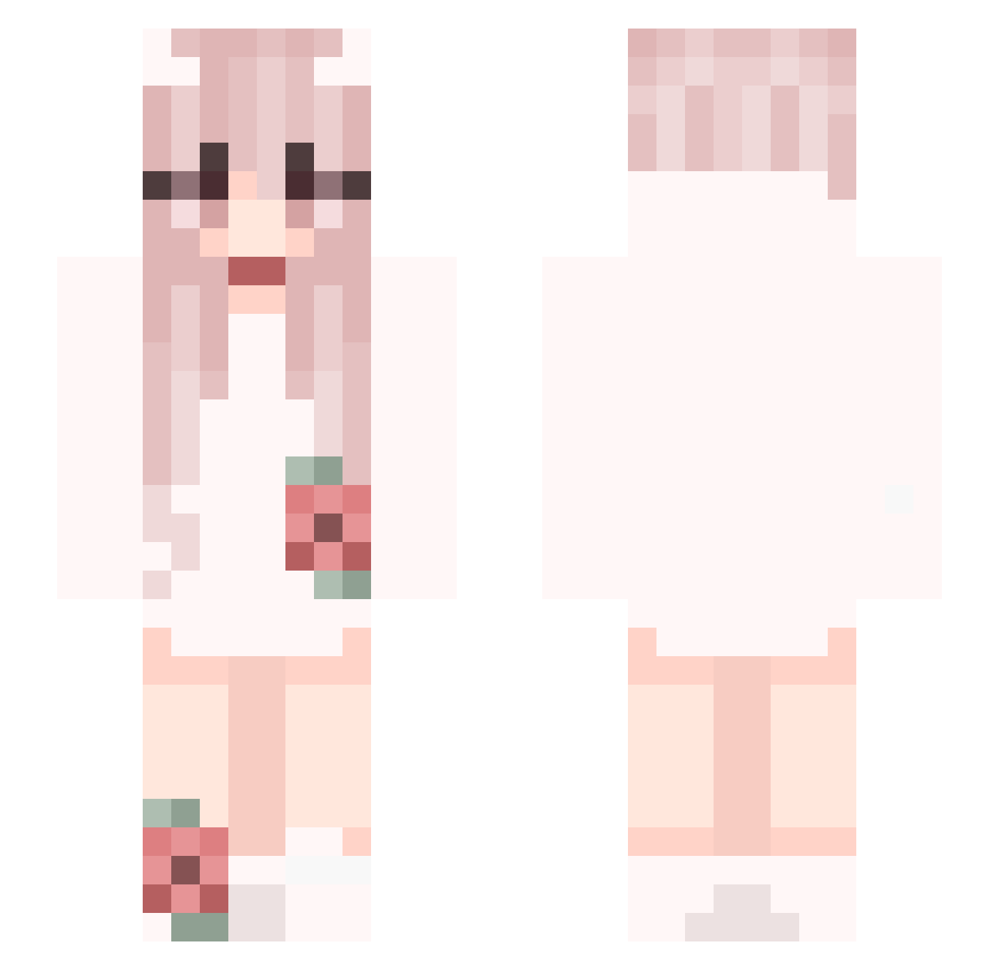 RifaiCreative Minecraft skin, front and back view