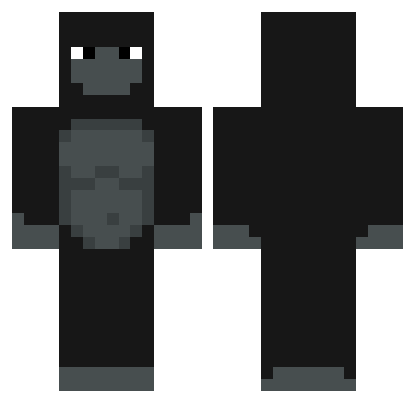 SaffronWalden Minecraft skin, front and back view