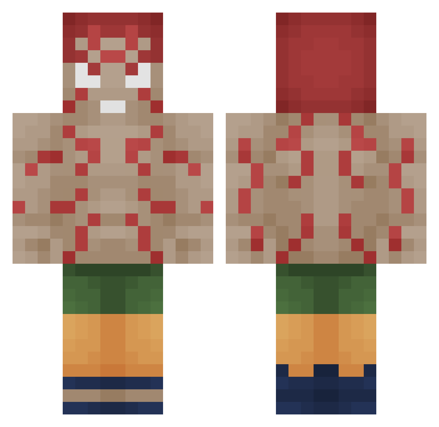 Wei_0716 Minecraft skin, front and back view