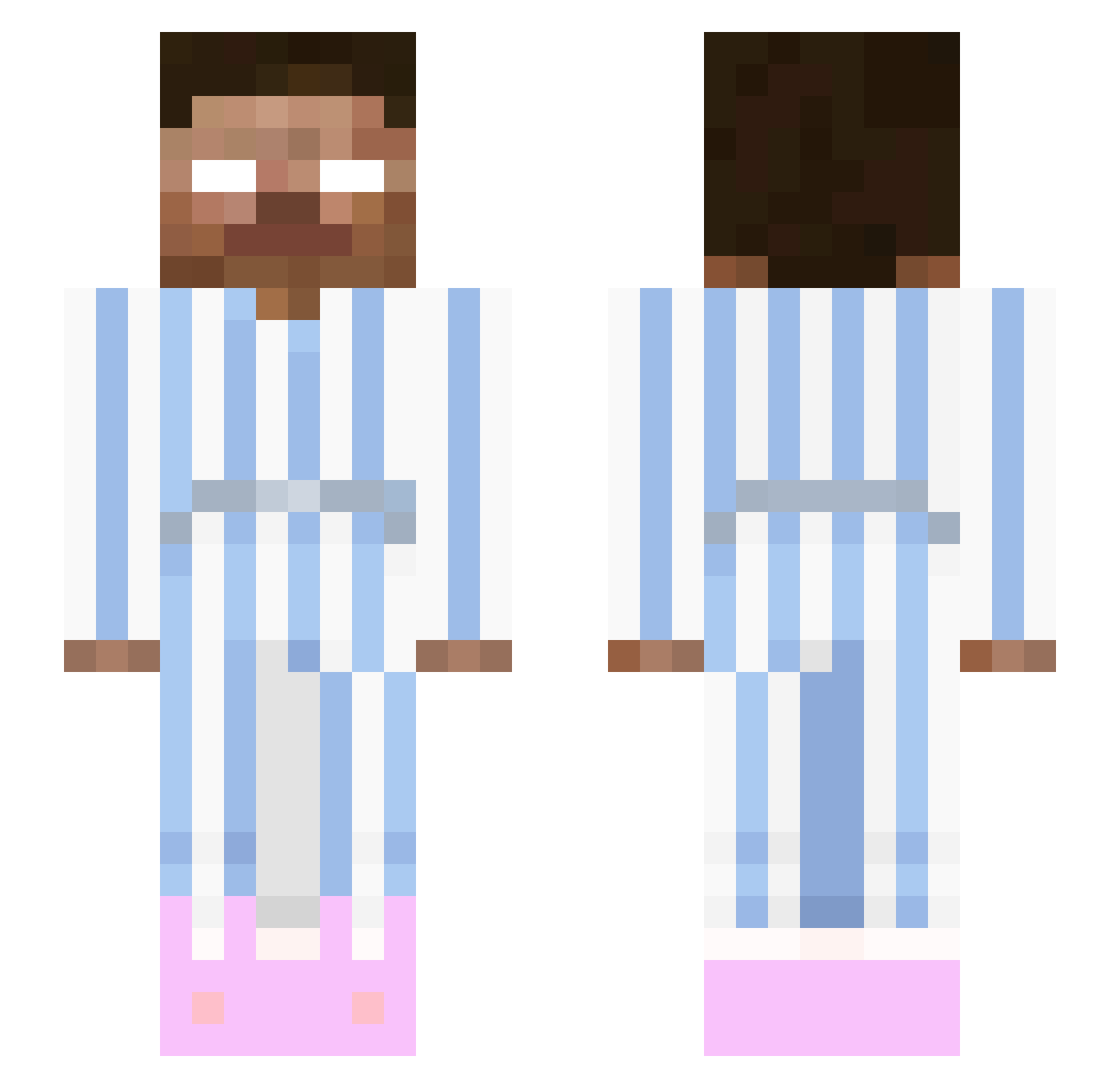 mcrxz_ Minecraft skin, front and back view