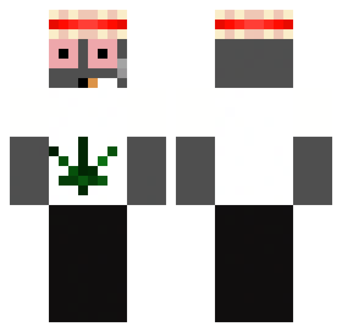 djus_ Minecraft skin, front and back view