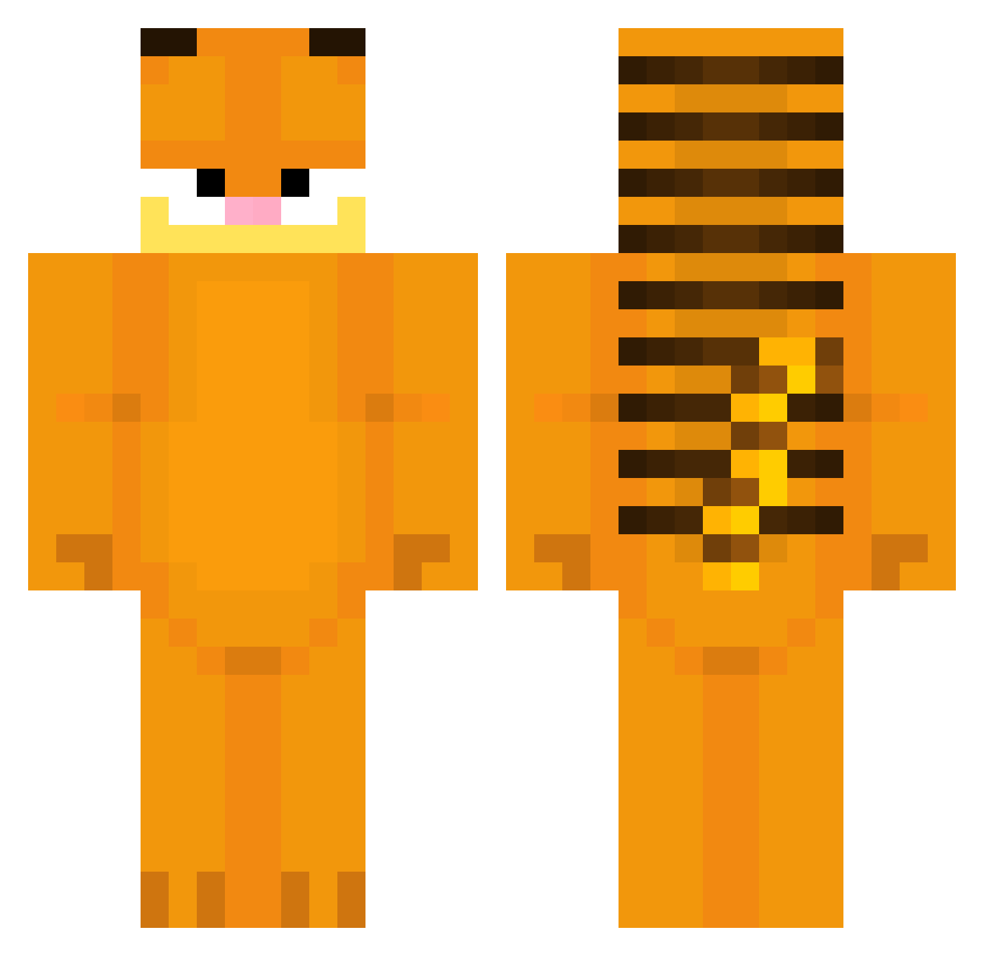 EnderPerla Minecraft skin, front and back view