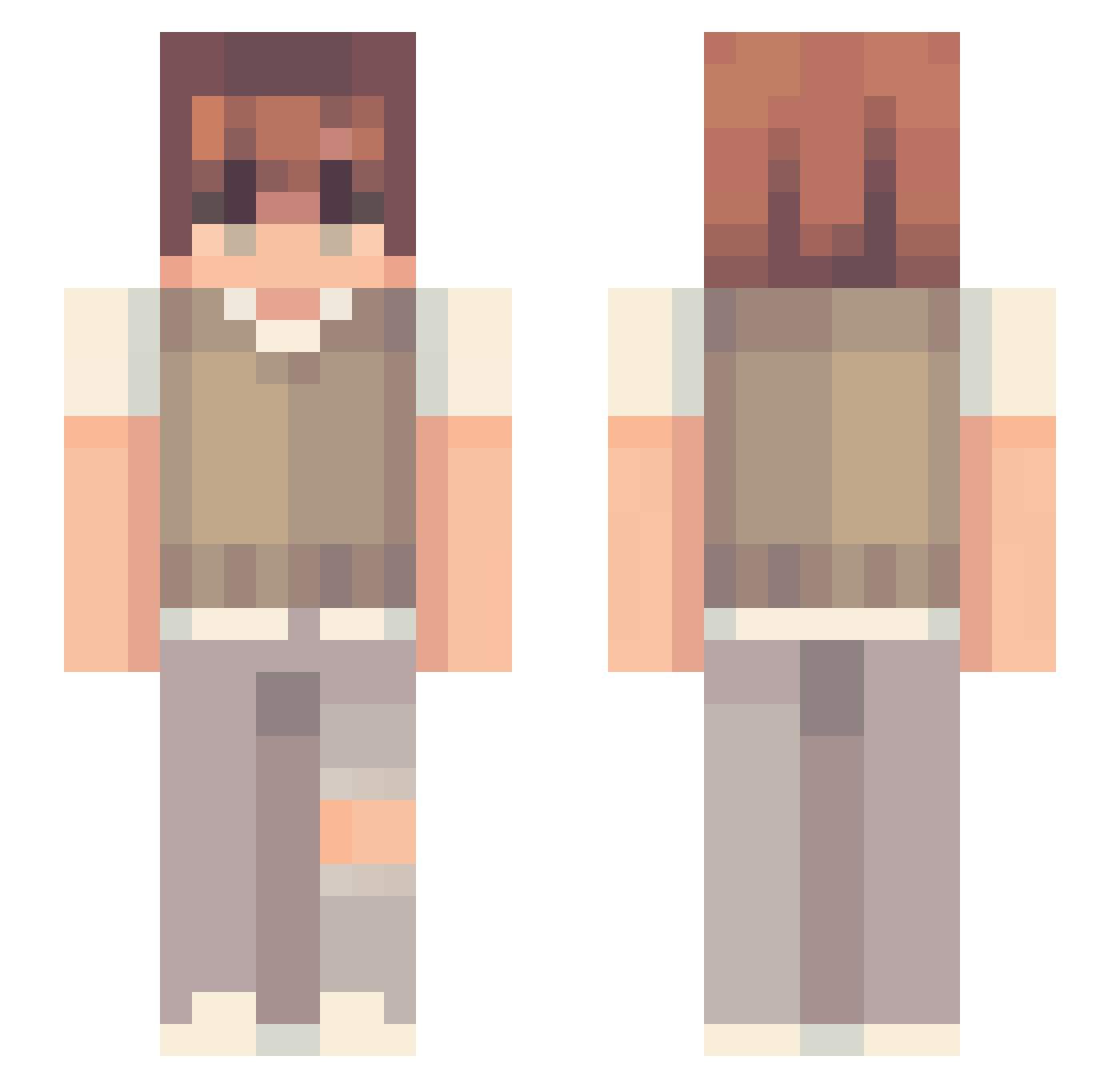 YeetMan9k Minecraft skin, front and back view