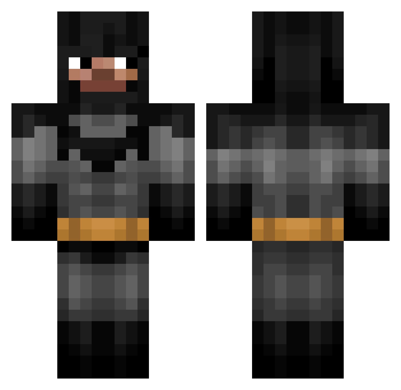 zaijan Minecraft skin, front and back view