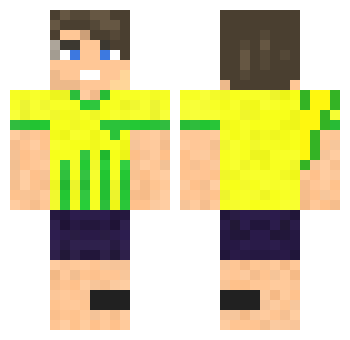 DavidNaty - brazil football kit Minecraft skin