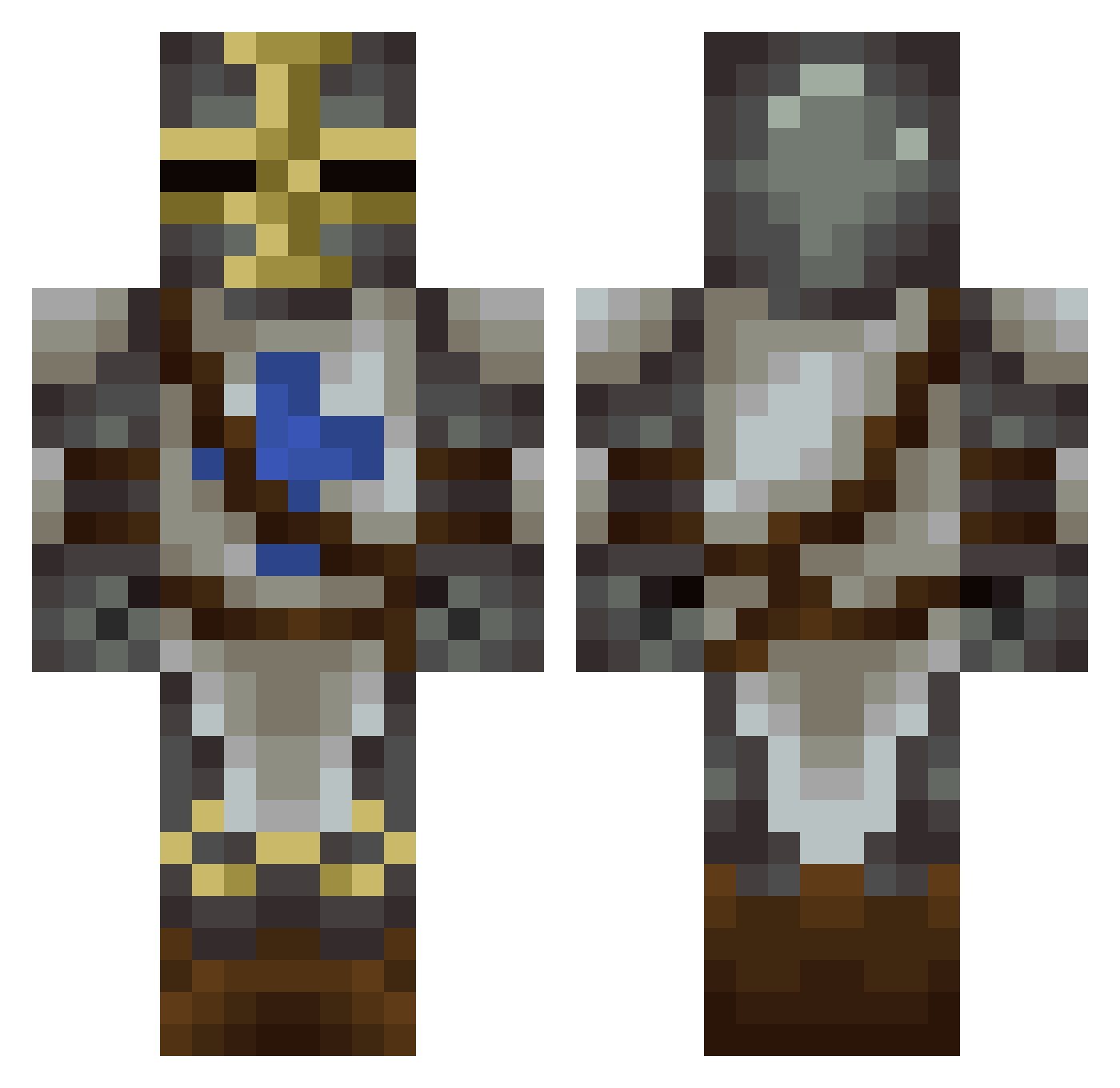 eGirl_Sakura Minecraft skin, front and back view