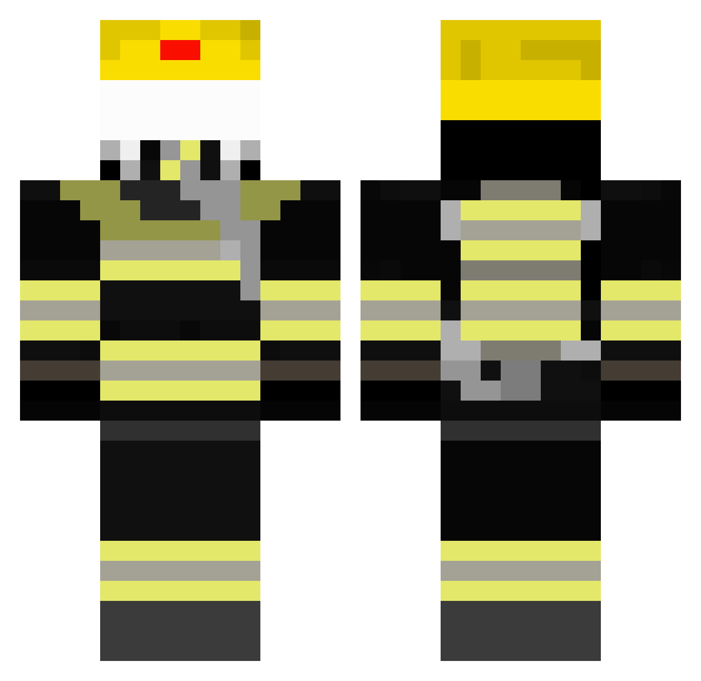 FVPK_Tonto Minecraft skin, front and back view