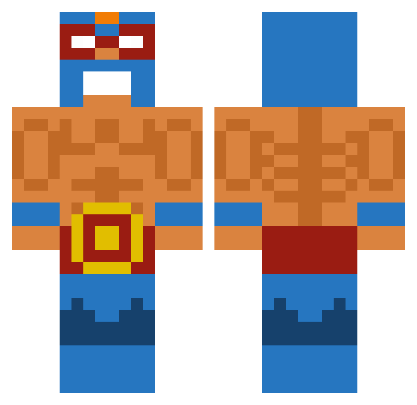 Nick_depa_ Minecraft skin, front and back view