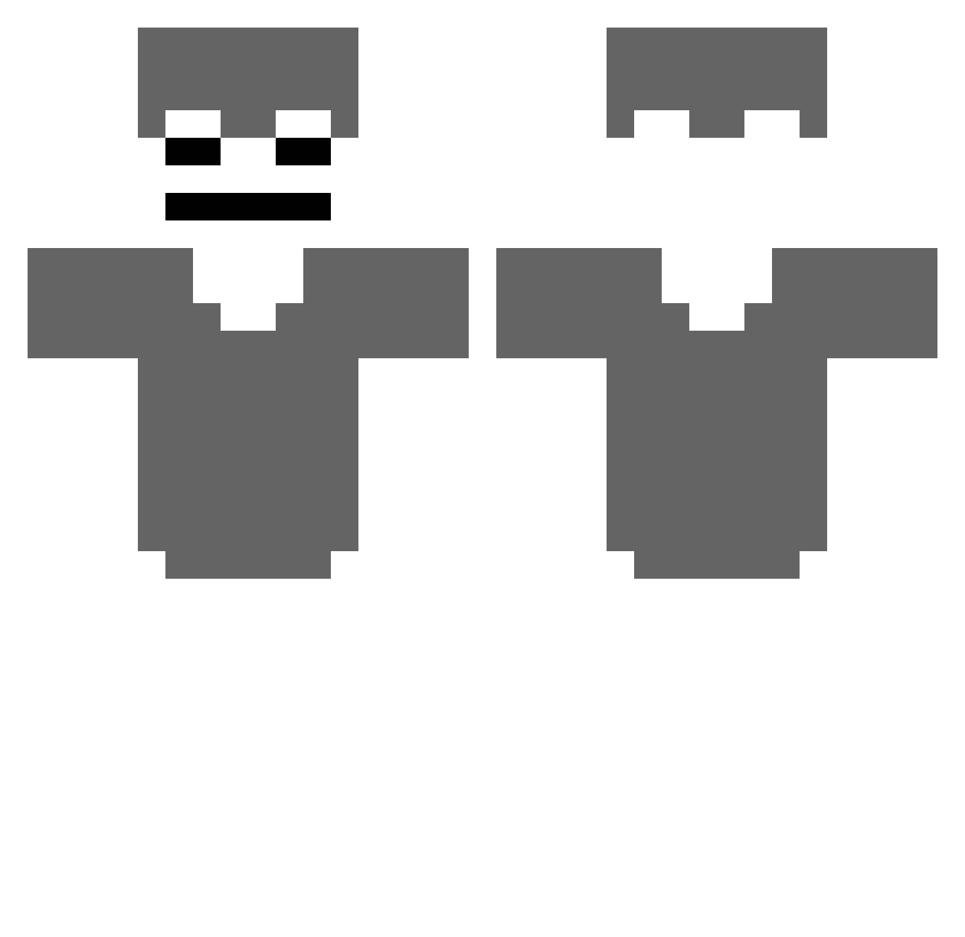 warx4458 Minecraft skin, front and back view