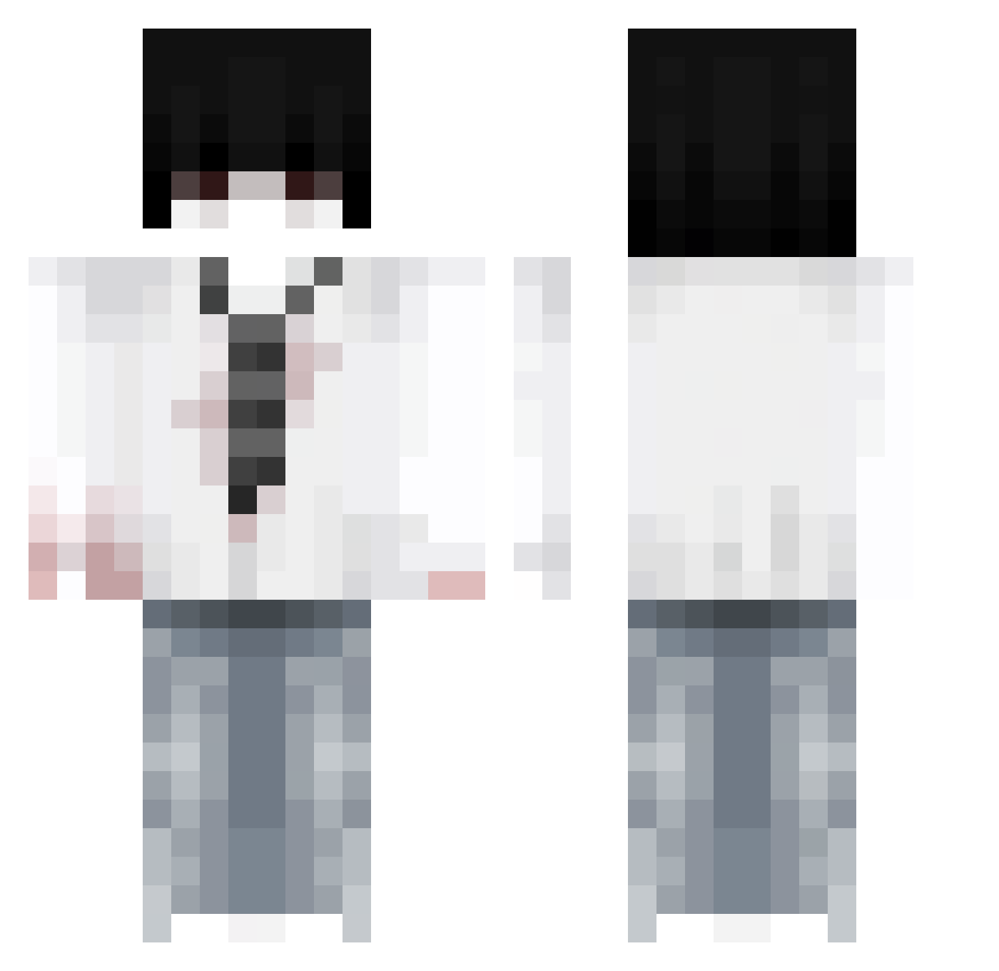 Lau4314 Minecraft skin, front and back view
