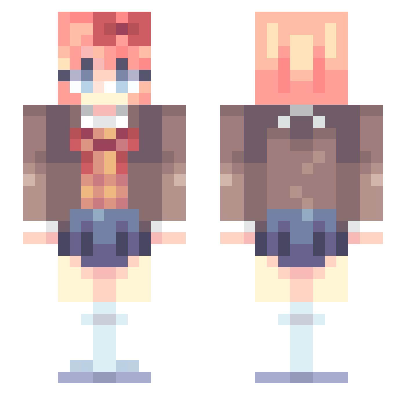 ogar08 Minecraft skin, front and back view