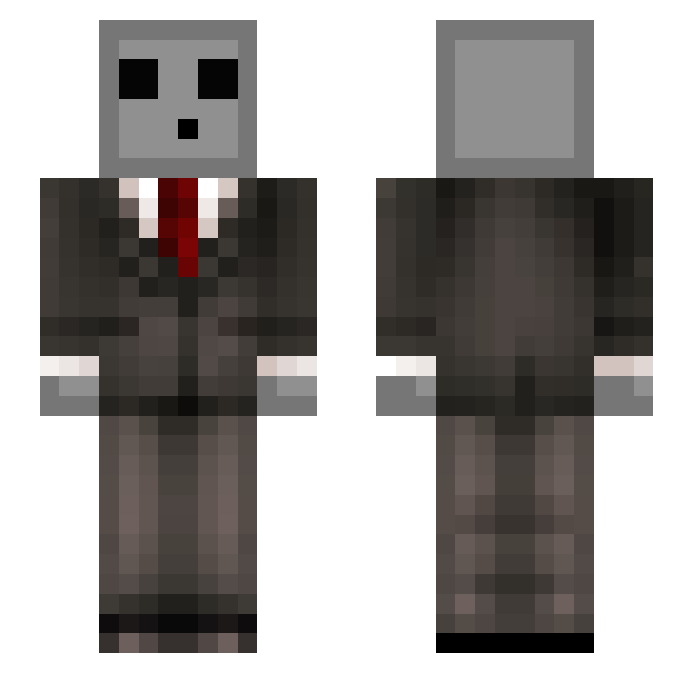 idunnotbh Minecraft skin, front and back view