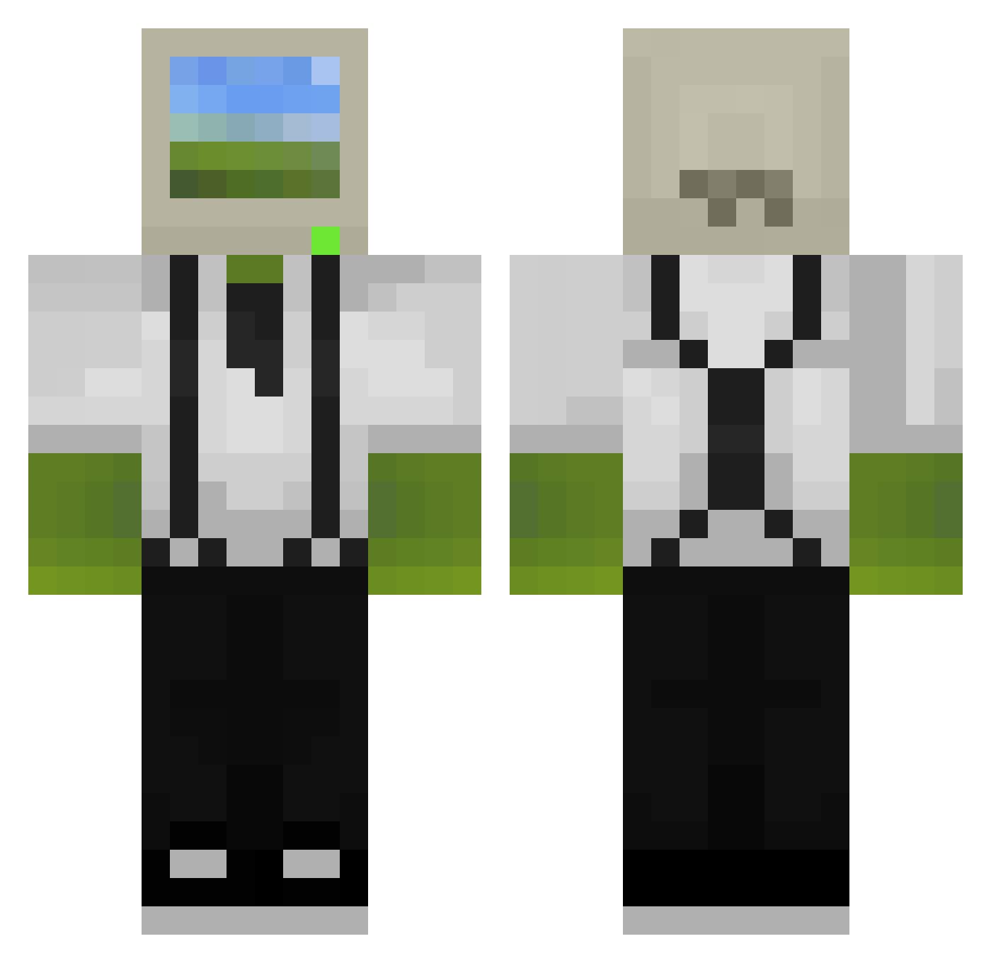 sLLif_ Minecraft skin, front and back view