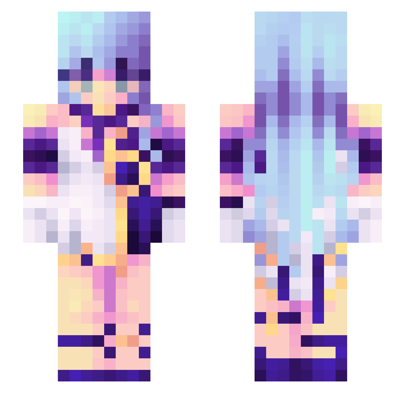 Anglik__ Minecraft skin, front and back view