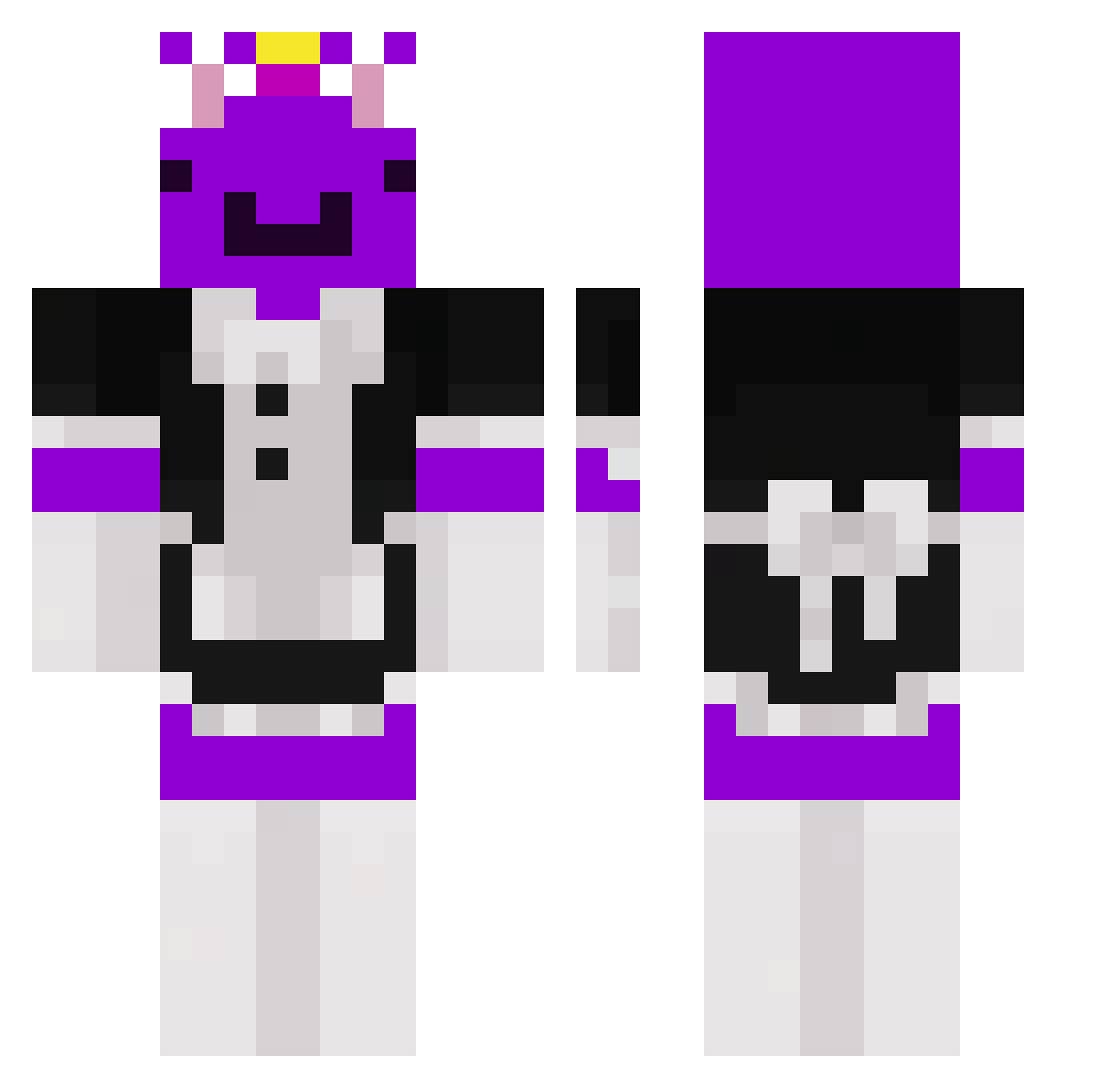 the_mafia_king Minecraft skin, front and back view