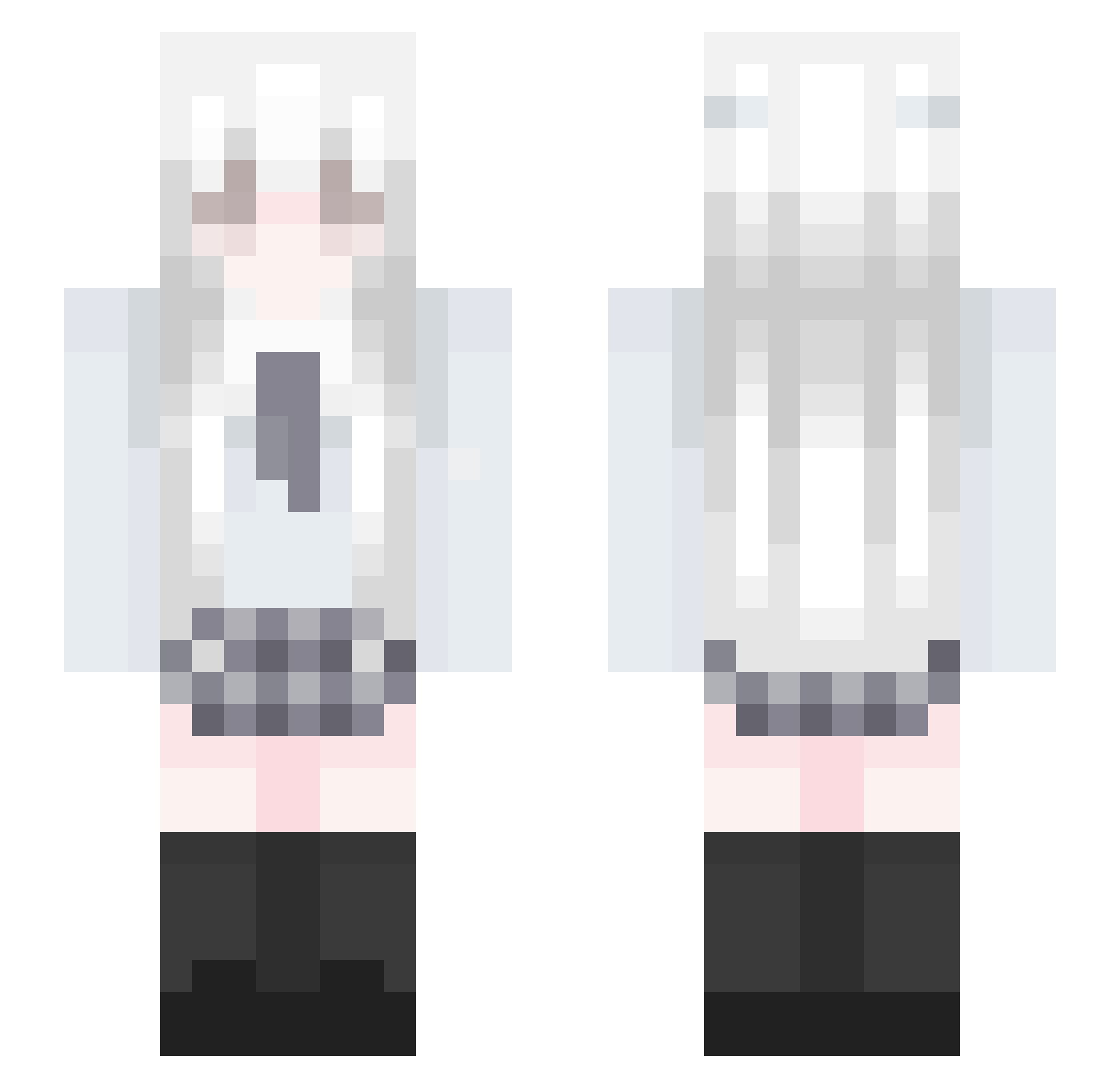RodriMusicTM Minecraft skin, front and back view